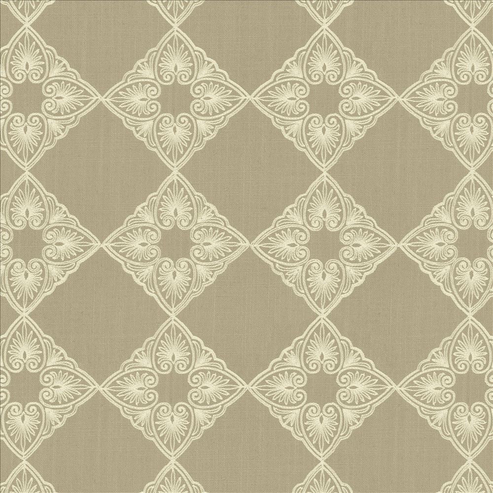 Statuary Silver  by Kasmir Fabric See sample 82% Polyester
18% Linen
 CHINA 3,000 Wyzenbeek Double Rubs </p><p>Repeat: Horizontal: 5 6/8 inches and Vertical: 5 6/8 inches 53  - Fabric Carolina -
