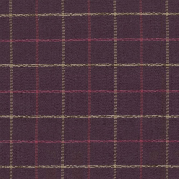 Steinbeck Check Berry  by Kasmir Fabric See sample 50% Polyester
50% Viscose
 CHINA 68,000 Martindale Cycles </p><p>Repeat: Horizontal: 5 inches and Vertical: 5 inches 57  - Fabric Carolina -