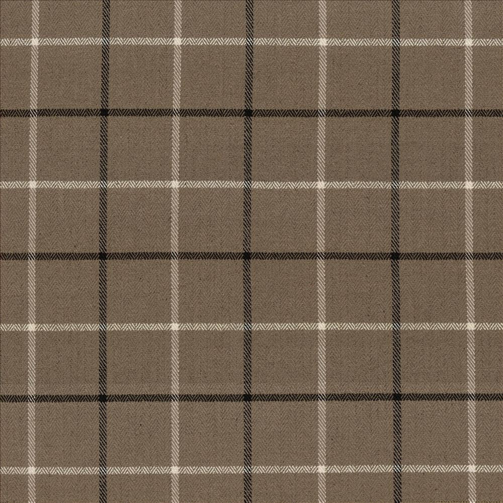Steinbeck Check Taupe by Kasmir Fabric 1446 50% Polyester 50% Viscose CHINA 68,000 Martindale Cycles Horizontal: 5 inches and Vertical: 5 inches 57 - Fabric Carolina -