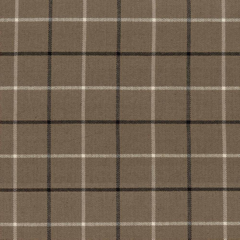 Steinbeck Check Taupe by Kasmir Fabric 1446 CHINA 68,000 Martindale Cycles H: 5 inches, V:5 inches 57 - Fabric Carolina - Kasmir