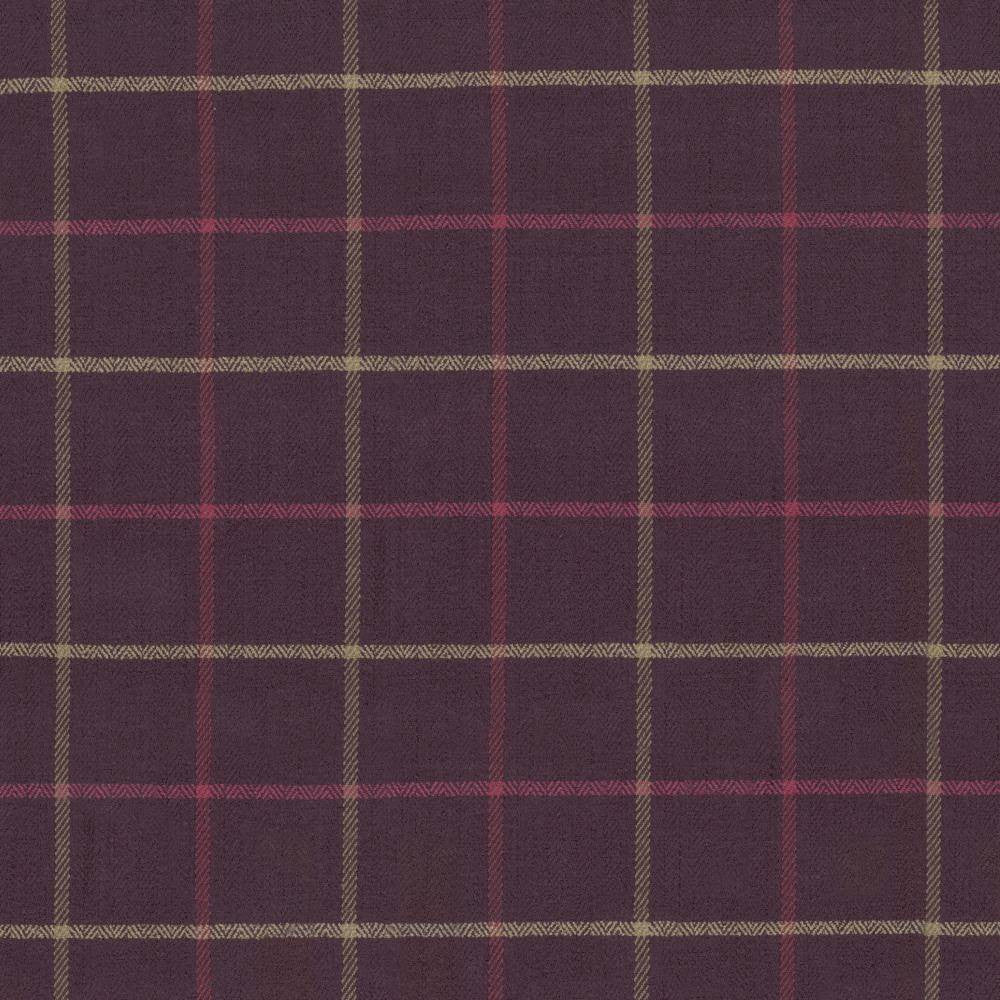 Steinbeck Check Berry by Kasmir Fabric 1446 50% Polyester
50% Viscose
 CHINA </p><p>Repeat: Horizontal: 5 inches and Vertical: 5 inches 57 - Fabric Carolina -