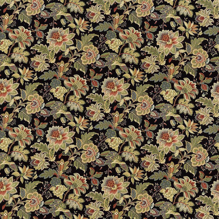 Stillbrooke Noir by Kasmir Fabric 5078 CHINA 12,000 Wyzenbeek Double Rubs H: 27 4/8 inches, V:25 6/8 inches 54 - 55 - Fabric Carolina - Kasmir