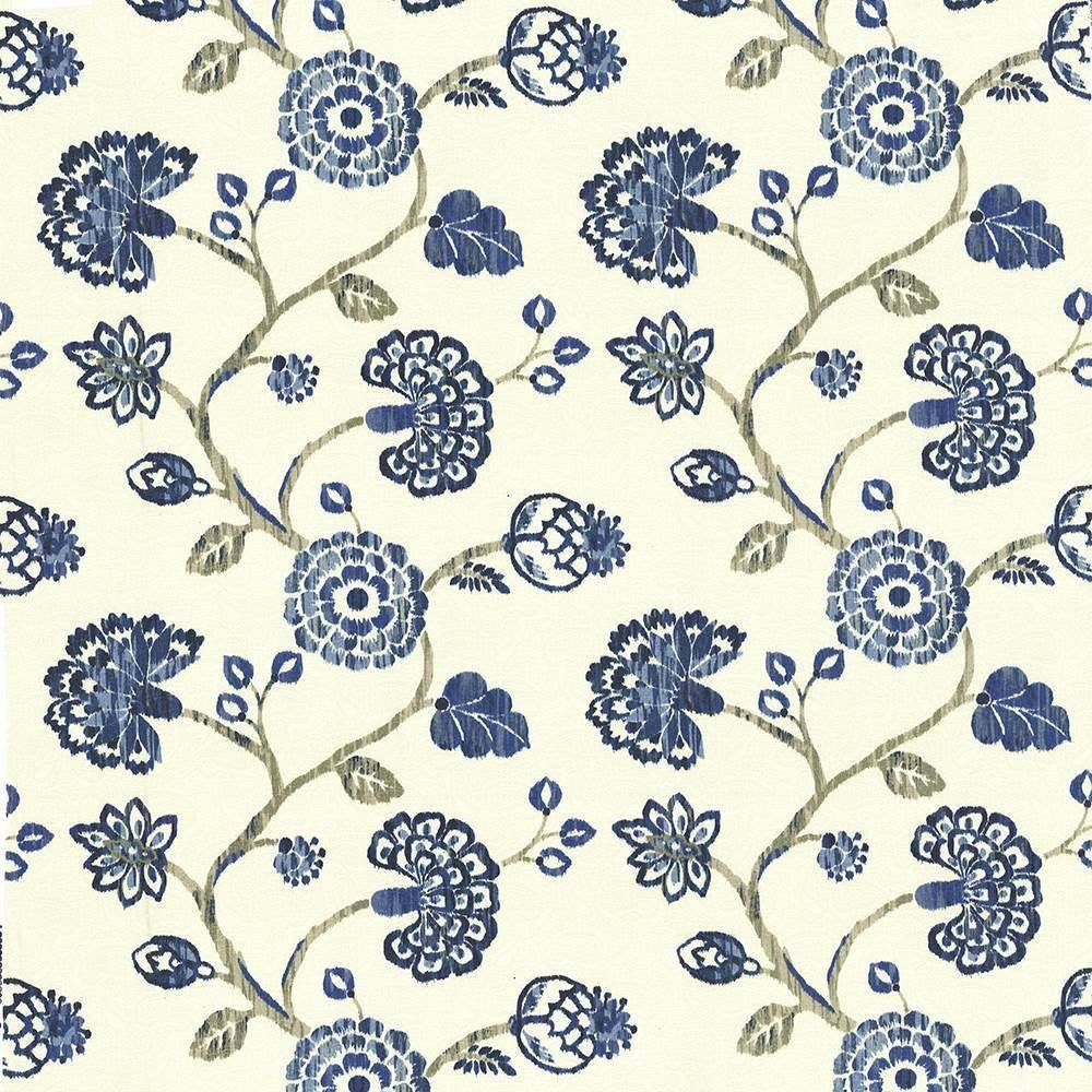 Stoneleigh Cobalt by Kasmir Fabric 1436 USA 12,000 Wyzenbeek Double Rubs H: 27 inches, V:25 2/8 inches 54 - Fabric Carolina - Kasmir
