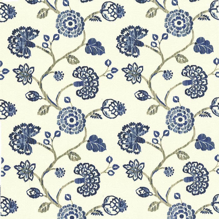 Stoneleigh Cobalt by Kasmir Fabric 1436 USA 12,000 Wyzenbeek Double Rubs H: 27 inches, V:25 2/8 inches 54 - Fabric Carolina - Kasmir
