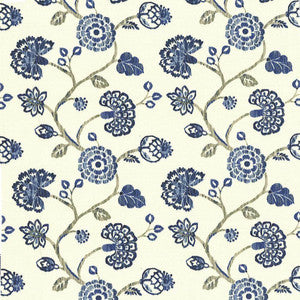 Stoneleigh Cobalt by Kasmir Fabric