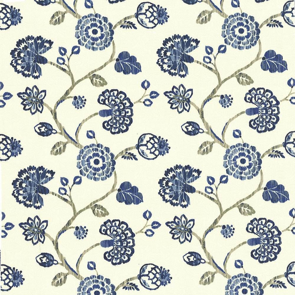 Stoneleigh Cobalt  by Kasmir Fabric See sample 100% Cotton
 USA 12,000 Wyzenbeek Double Rubs </p><p>Repeat: Horizontal: 27 inches and Vertical: 25 2/8 inches 54  - Fabric Carolina -