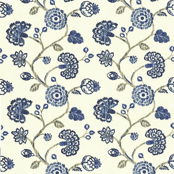 Stoneleigh Cobalt by Kasmir Fabric 1436 100% Cotton
 USA </p><p>Repeat: Horizontal: 27 inches and Vertical: 25 2/8 inches 54 - Fabric Carolina -