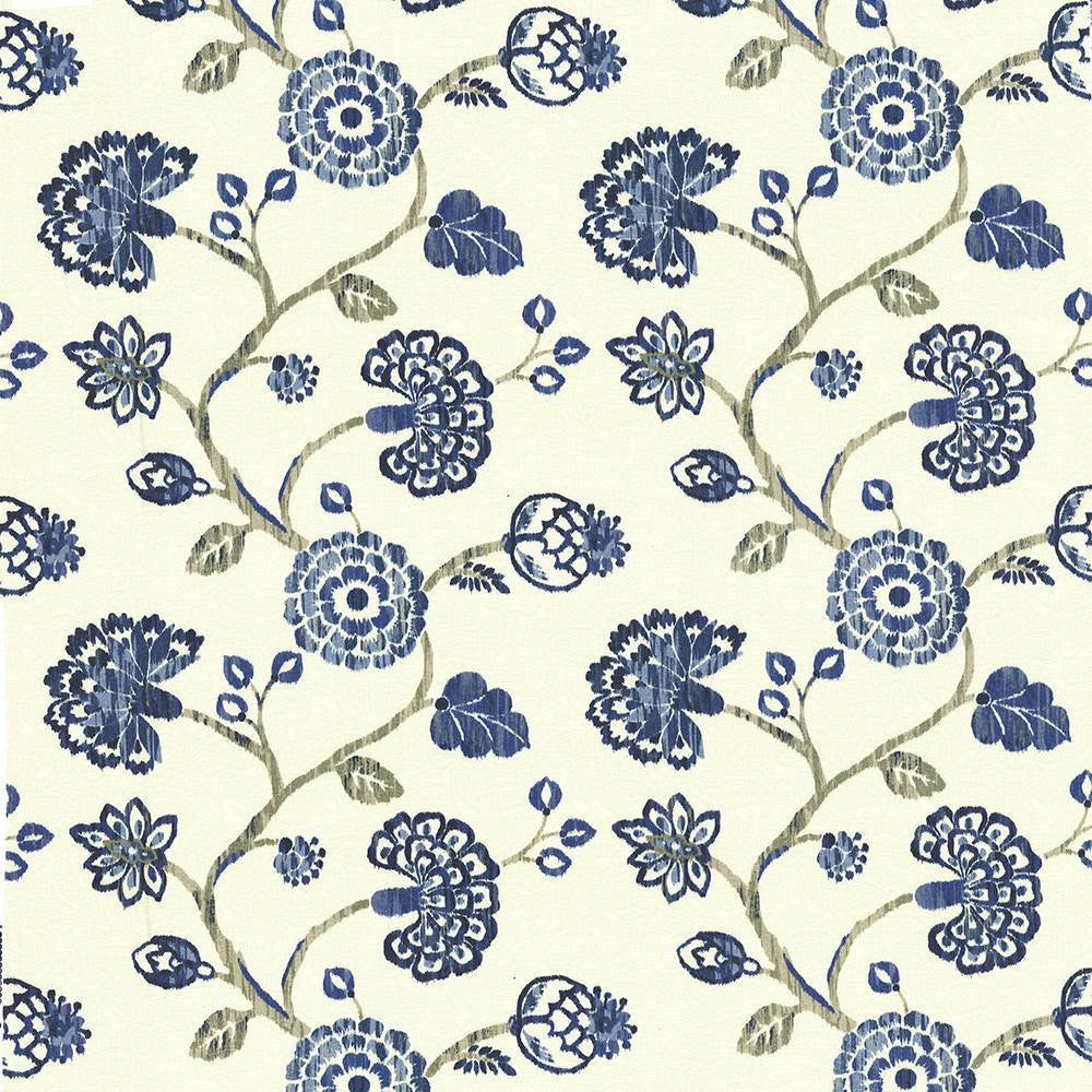 Stoneleigh Cobalt by Kasmir Fabric 1436 100% Cotton
 USA </p><p>Repeat: Horizontal: 27 inches and Vertical: 25 2/8 inches 54 - Fabric Carolina -