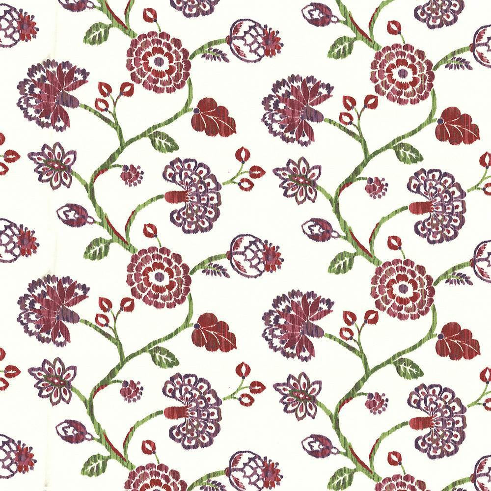 Stoneleigh Crangrape by Kasmir Fabric 1435 100% Cotton
 USA </p><p>Repeat: Horizontal: 27 inches and Vertical: 25 2/8 inches 54 - Fabric Carolina -