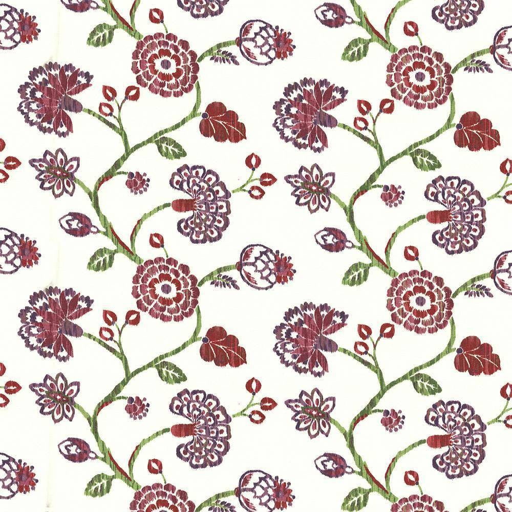 Stoneleigh Crangrape by Kasmir Fabric 1435 USA 12,000 Wyzenbeek Double Rubs H: 27 inches, V:25 2/8 inches 54 - Fabric Carolina - Kasmir