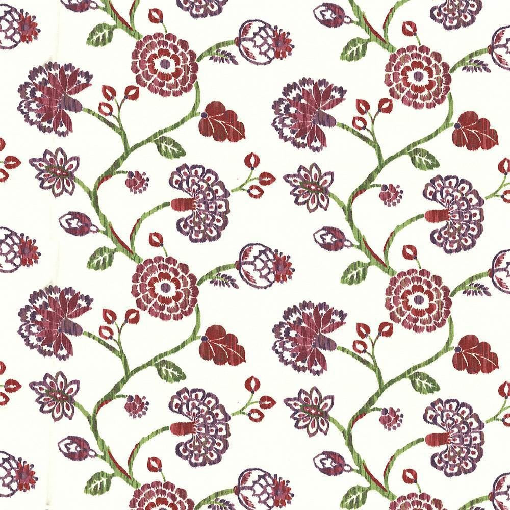Stoneleigh Crangrape by Kasmir Fabric 1435 100% Cotton
 USA </p><p>Repeat: Horizontal: 27 inches and Vertical: 25 2/8 inches 54 - Fabric Carolina -