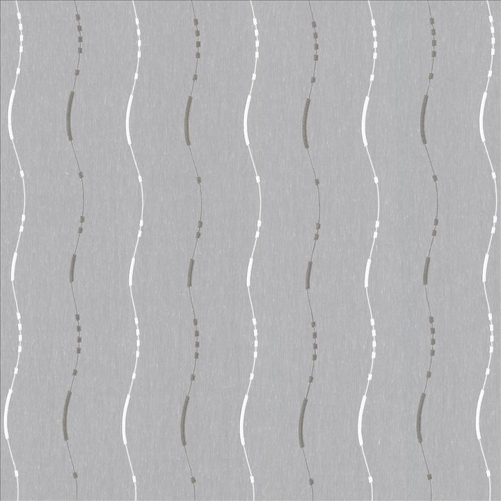 Streamline Silver by Kasmir Fabric 5108 100% Polyester
 TURKEY Not Tested Horizontal: 6 2/8 inches and Vertical: 16 inches 118 - Fabric Carolina -