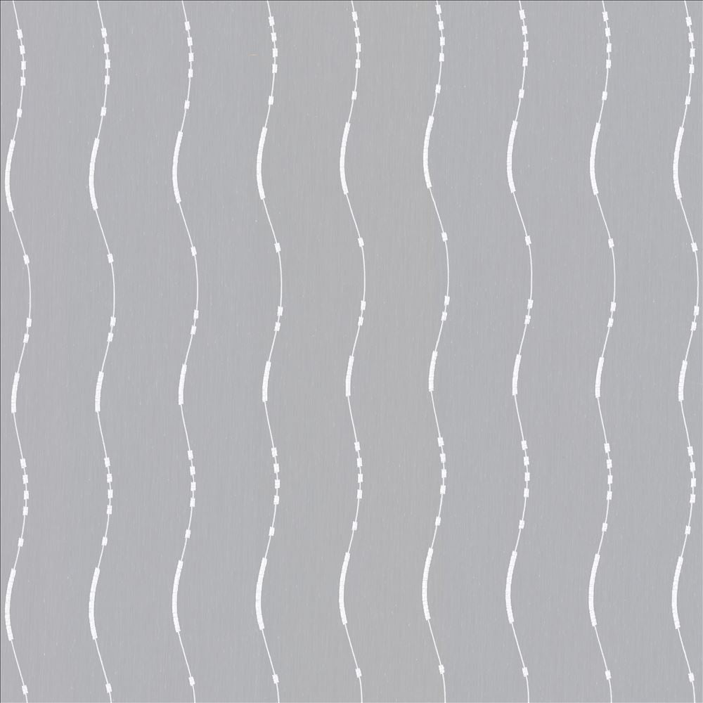 Streamline White by Kasmir Fabric 5108 100% Polyester
 TURKEY </p><p>Repeat: Horizontal: 6 2/8 inches and Vertical: 16 inches 118 - 122 - Fabric Carolina -