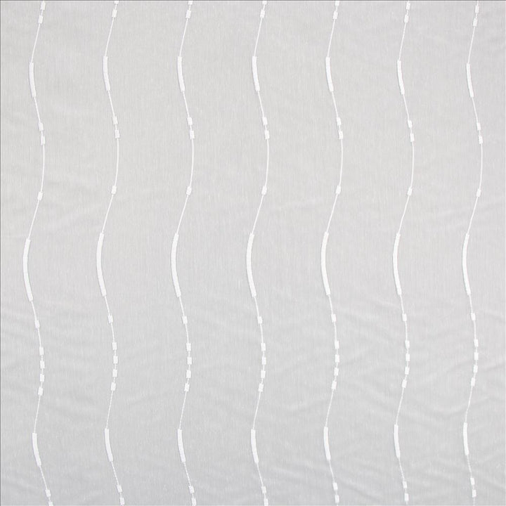 Streamline White by Kasmir Fabric 5108 100% Polyester
 TURKEY Not Tested </p><p>Repeat: Horizontal: 6 2/8 inches and Vertical: 16 inches 110 - Fabric Carolina -