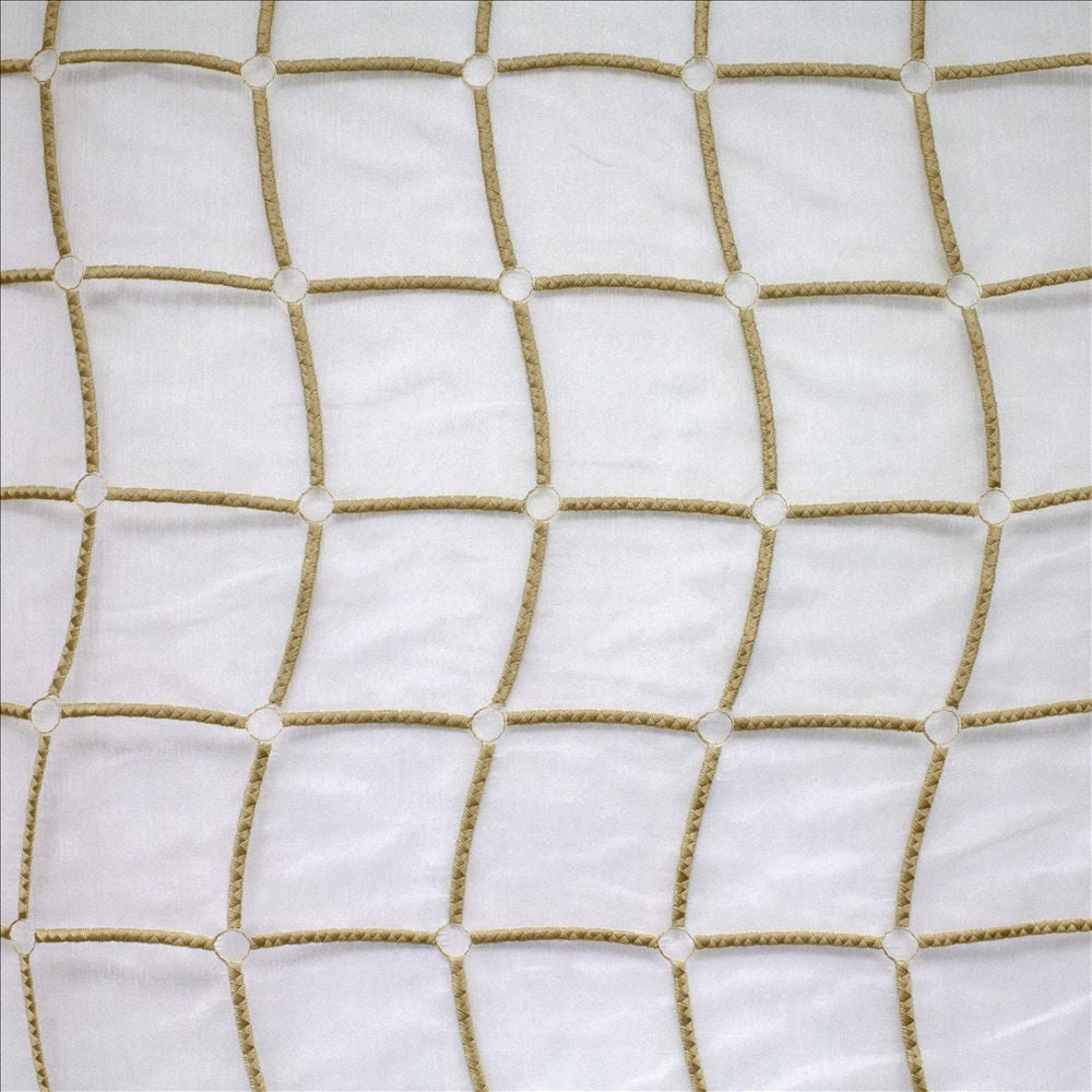 Stringcourse Gold by Kasmir Fabric 5108 100% Polyester TURKEY Not Tested Horizontal: 16 6/8 inches and Vertical: 4 2/8 inches 60 - 64 - Fabric Carolina -