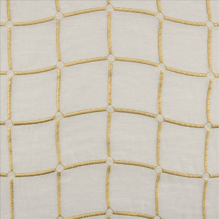 Stringcourse Gold by Kasmir Fabric 5108 100% Polyester
 TURKEY Not Tested </p><p>Repeat: Horizontal: 16 6/8 inches and Vertical: 4 2/8 inches 54 - Fabric Carolina -