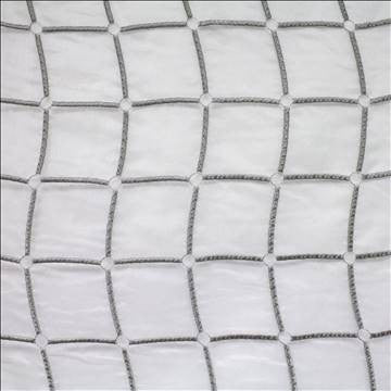 Stringcourse Silver by Kasmir Fabric 5108 100% Polyester TURKEY Not Tested H: 16 6/8 inches, V: 4 2/8 inches 60 - 64 - Fabric Carolina - Kasmir