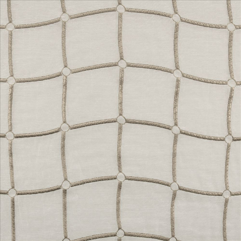 Stringcourse Silver by Kasmir Fabric 5108 100% Polyester
 TURKEY Not Tested </p><p>Repeat: Horizontal: 16 6/8 inches and Vertical: 4 2/8 inches 54 - Fabric Carolina -