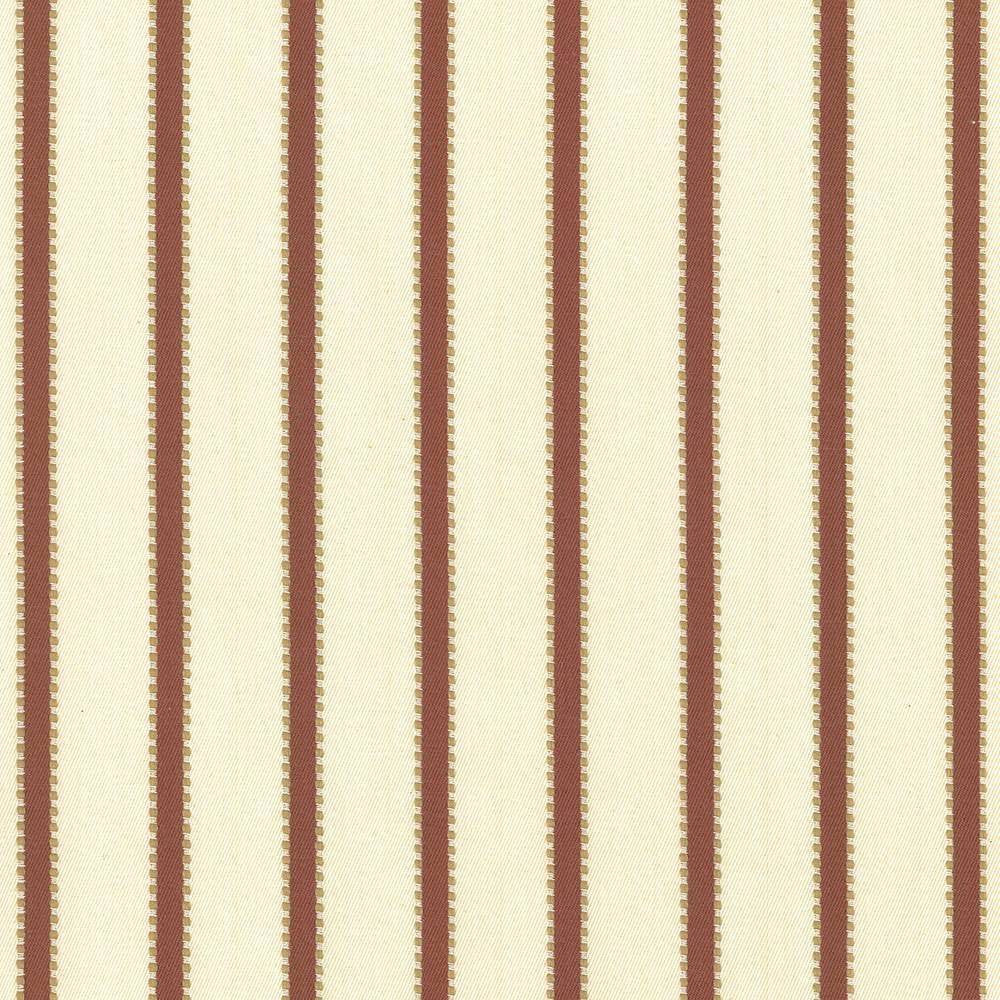 Stripe Delight Cinnabar by Kasmir Fabric 5070 INDIA 27,000 Wyzenbeek Double Rubs H: 1 4/8 inches, V:N/A 55 - 57 - Fabric Carolina - Kasmir