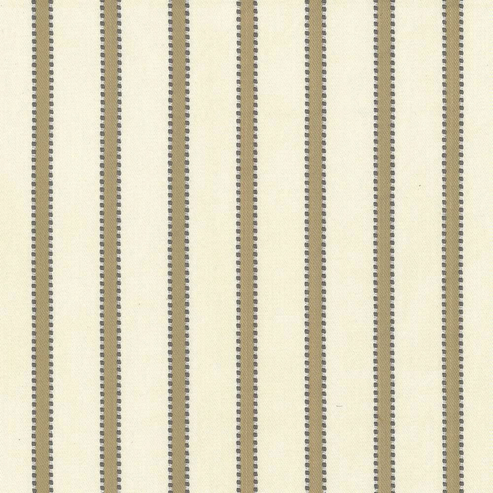 Stripe Delight Taupe by Kasmir Fabric 5066 100% Cotton INDIA 27,000 Wyzenbeek Double Rubs Horizontal: 1 4/8 inches and Vertical: 0 Inches 55 - 57 - Fabric Carolina -