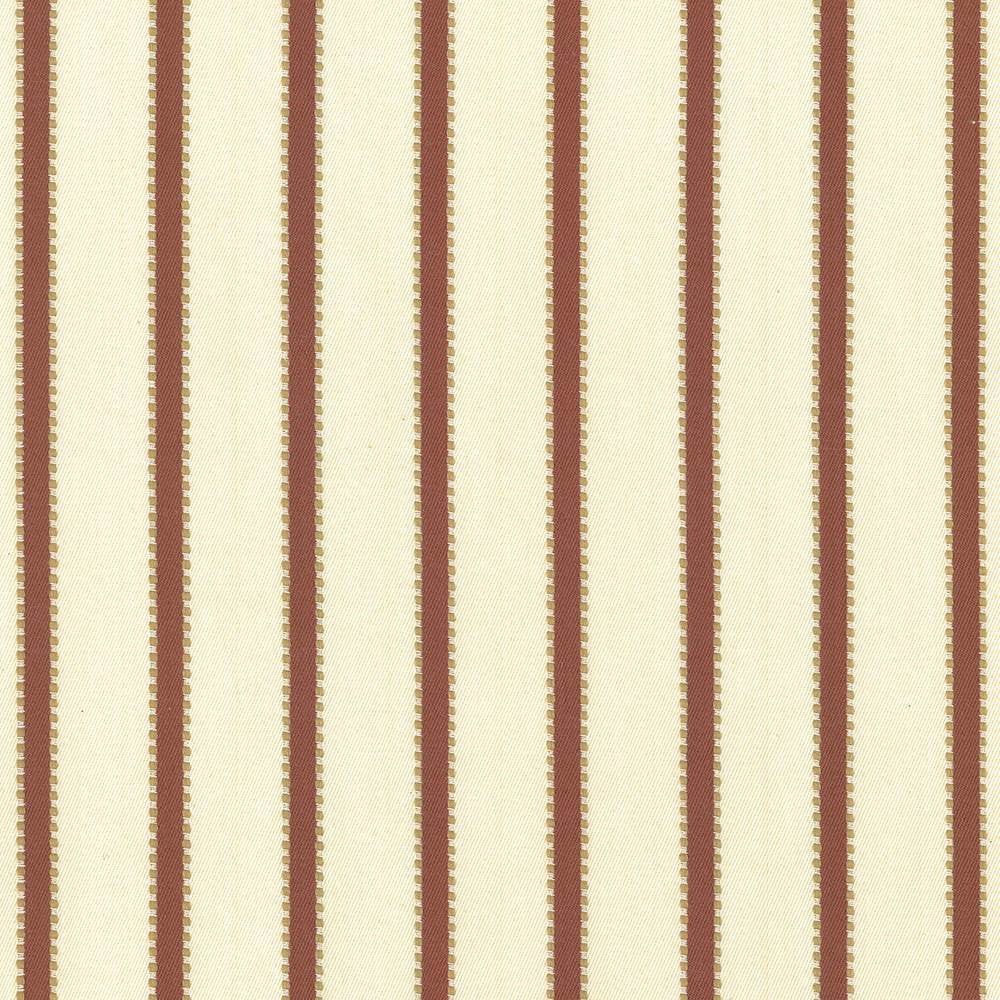 Stripe Delight Cinnabar by Kasmir Fabric 5070 100% Cotton
 INDIA </p><p>Repeat: Horizontal: 1 4/8 inches and Vertical: N/A 55 - 57 - Fabric Carolina -