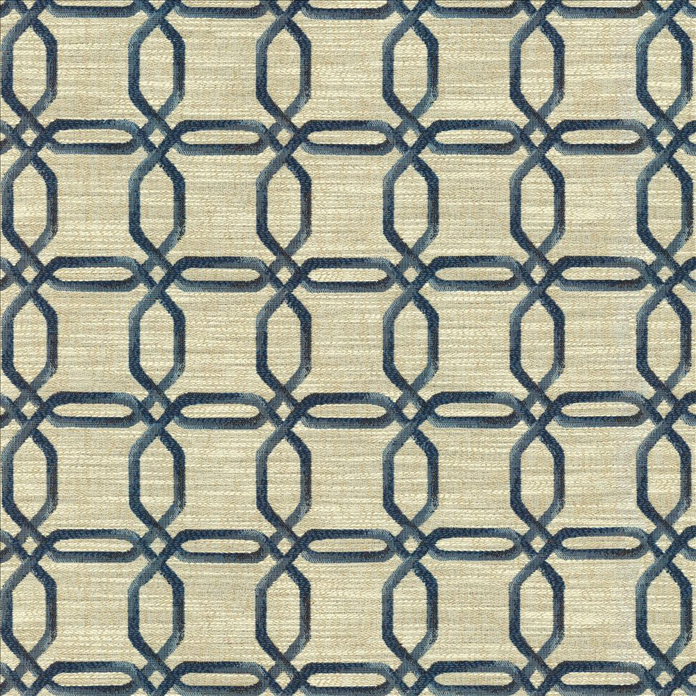 Sugarcane Blue Jay by Kasmir Fabric 5145 100% Polyester
 CHINA 21,000 Wyzenbeek Double Rubs Horizontal: 3 4/8 inches and Vertical: 3 2/8 inches 54 - Fabric Carolina -