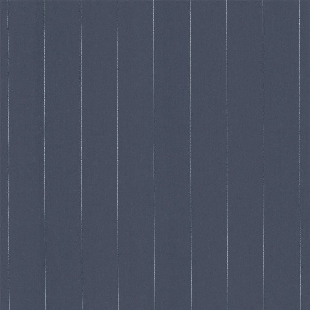 Suiting Stripe Blue  by Kasmir Fabric See sample 100% Cotton
 CHINA 60,000 Wyzenbeek Double Rubs </p><p>Repeat: Horizontal: 1 7/8 inches and Vertical: N/A 54  - Fabric Carolina -