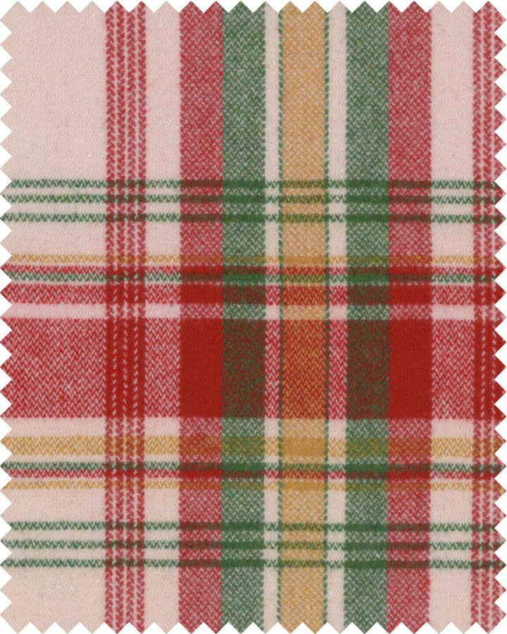 SULLIVAN PLAID Woven Fabric (FB00090) by Mind The Gap | FB00090 | WOODSTOCK '69 | Taupe, Green, Yellow, Red | Metre | 150cm(± 5%) x 100cm / 59.05in(± 5%) (bw) x 39.4in | W 50cm x L 50cm / W 19.6in x L 19.6in | Steam finish | 70% Wool, 30% other fibers | Fabric Carolina | https://www.fabriccarolina.com/