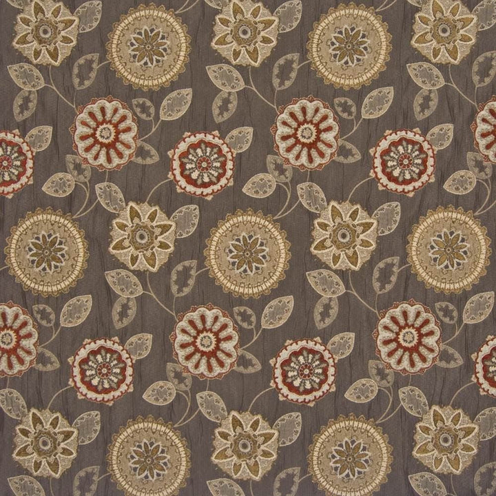 Sultania Floral Autumn by Kasmir Fabric 1390 54% Polyester 46% Rayon CHINA 50,000 Wyzenbeek Double Rubs Horizontal: 14 4/8 inches and Vertical: 28 inches 56 - Fabric Carolina -