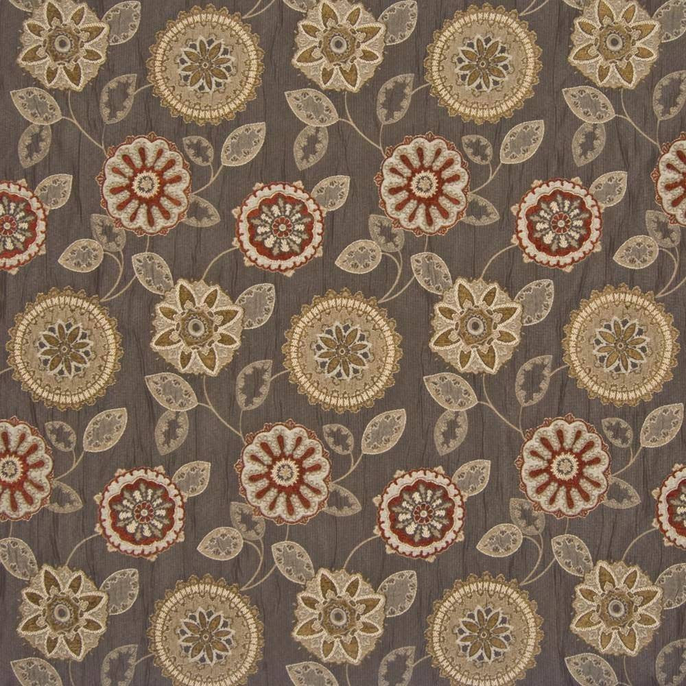 Sultania Floral Autumn by Kasmir Fabric 1390 CHINA 50,000 Wyzenbeek Double Rubs H: 14 4/8 inches, V:28 inches 56 - Fabric Carolina - Kasmir