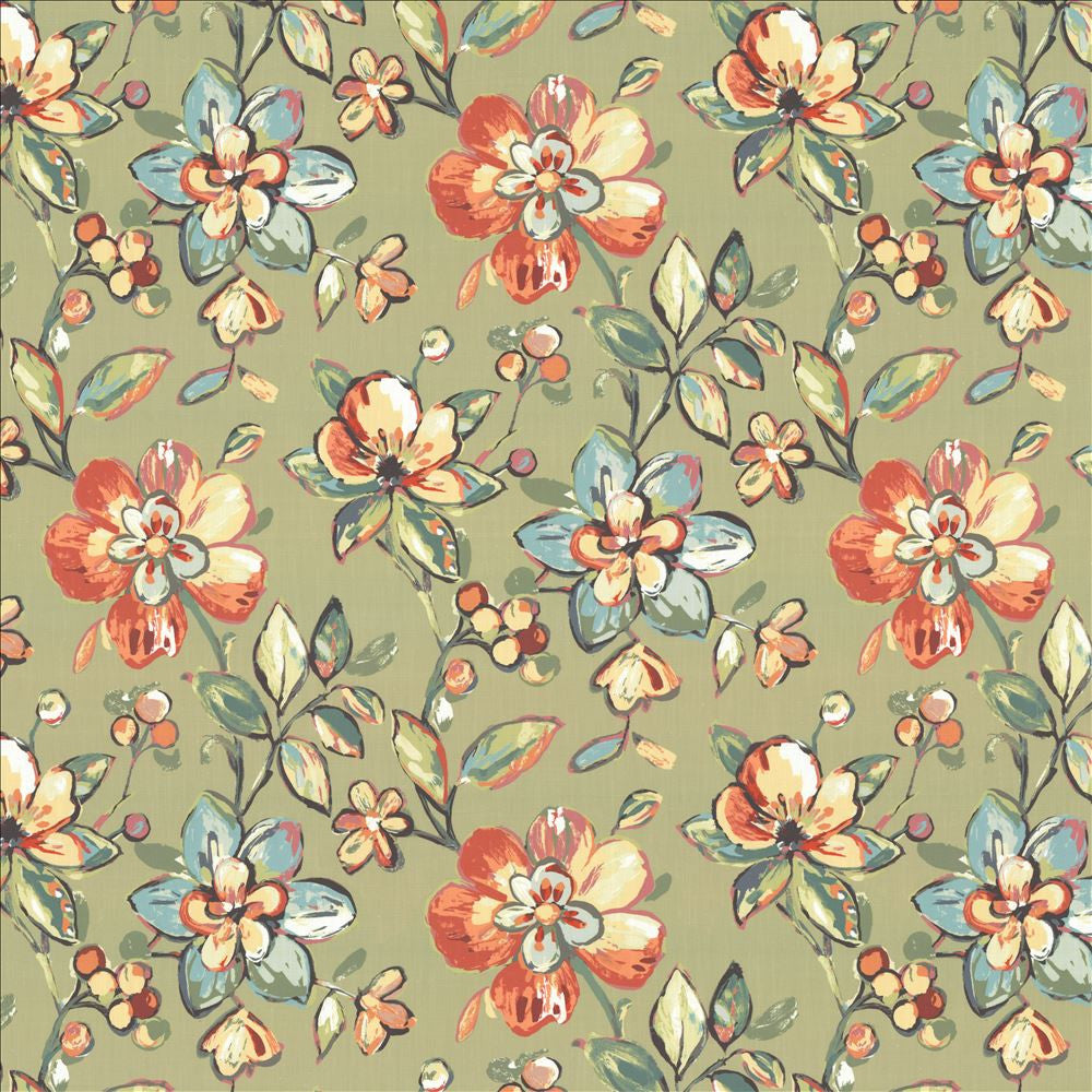 Summer Orchard Silverpine by Kasmir Fabric 1464 100% Cotton
 INDIA 20,000 Wyzenbeek Double Rubs Horizontal: 27 6/8 inches and Vertical: 26 6/8 inches 54 - Fabric Carolina -