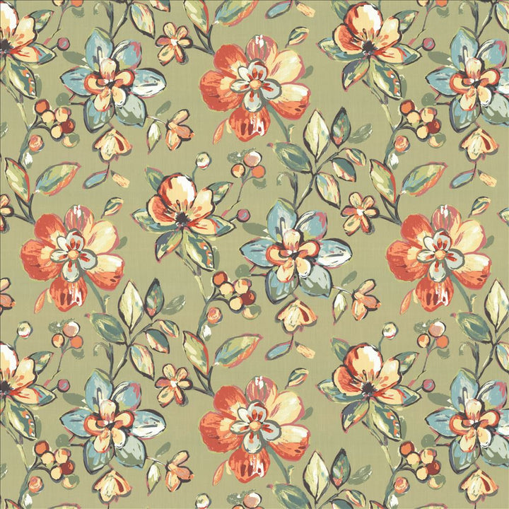 Summer Orchard Silverpine  by Kasmir Fabric See sample 100% Cotton
 INDIA 20,000 Wyzenbeek Double Rubs </p><p>Repeat: Horizontal: 27 6/8 inches and Vertical: 26 6/8 inches 54  - Fabric Carolina -