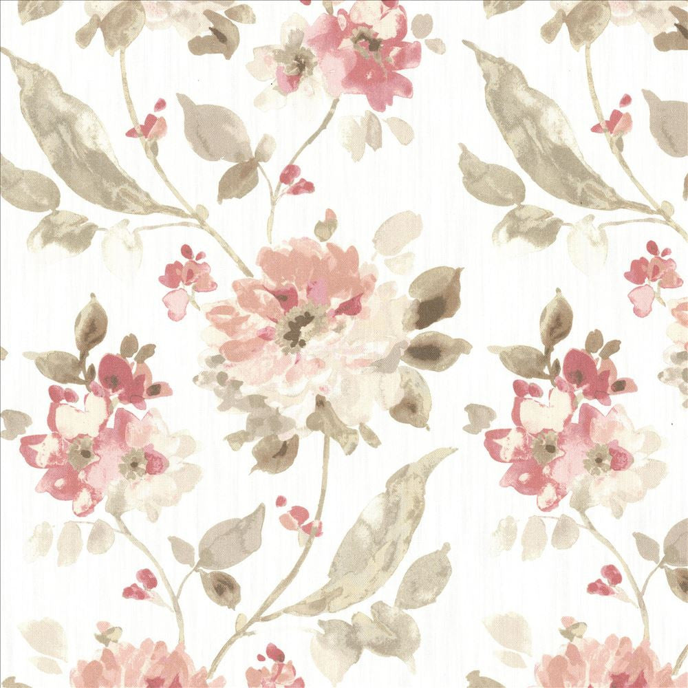 Summergrove Rose by Kasmir Fabric 5080 100% Cotton
 INDIA 3,000 Wyzenbeek Double Rubs Horizontal: 13 4/8 inches and Vertical: 24 4/8 inches 54 - Fabric Carolina -