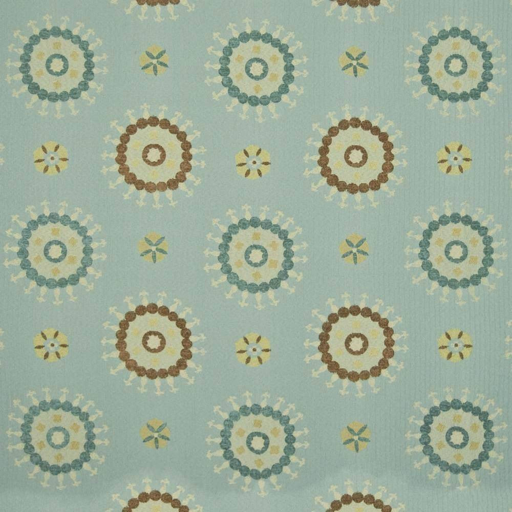 Sun Valley Seafoam by Kasmir Fabric 1388 CHINA 12,000 Wyzenbeek Double Rubs H: 14 6/8 inches, V:12 4/8 inches 57 - Fabric Carolina - Kasmir