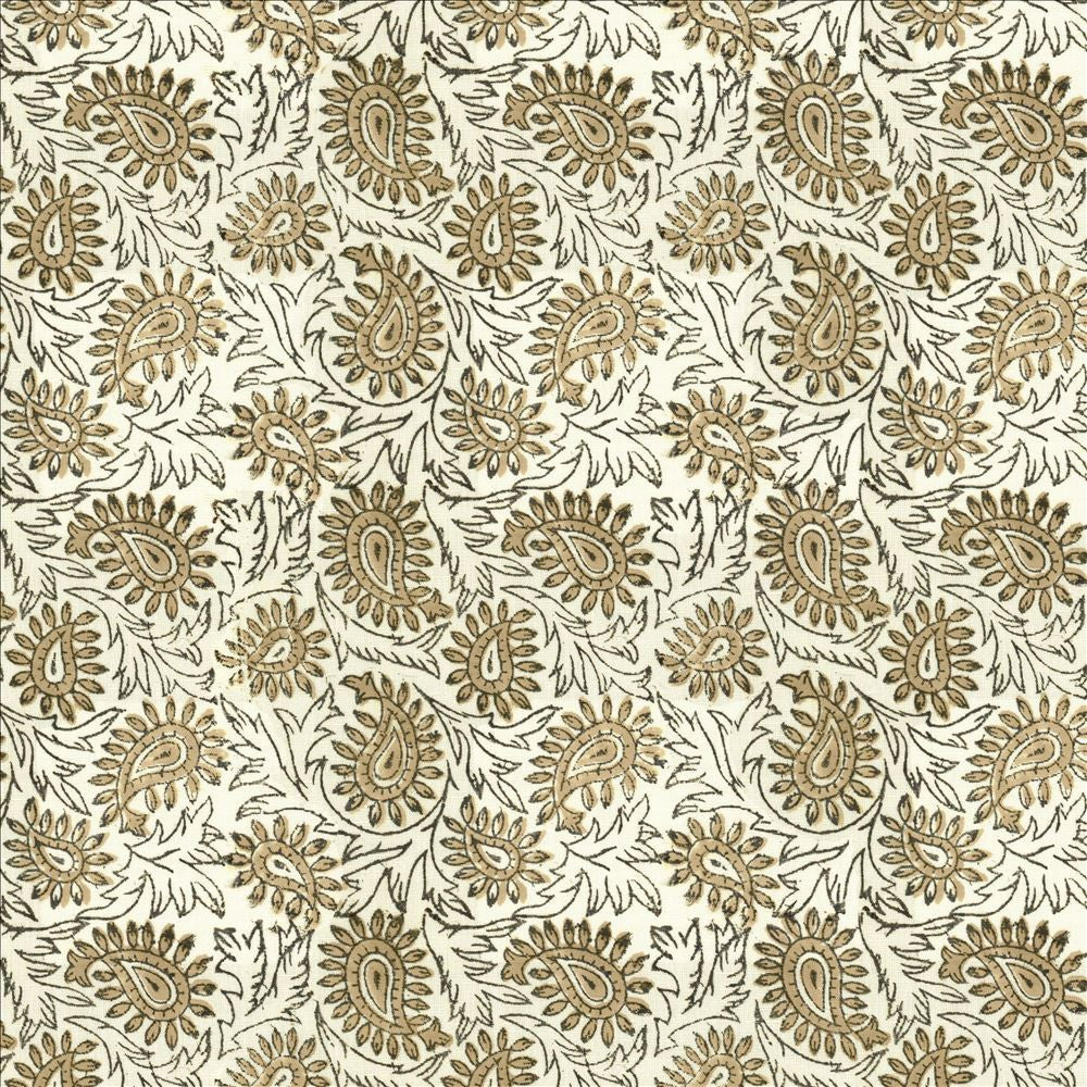 Swansea Leaf Linen by Kasmir Fabric 5122 52% Linen
48% Cotton
 INDIA Not Tested Horizontal: 6 4/8 inches and Vertical: 6 4/8 inches 53 - Fabric Carolina -