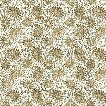 Swansea Leaf Linen by Kasmir Fabric 5122 52% Linen 48% Cotton INDIA Not Tested H: 6 4/8 inches, V: 6 4/8 inches 53 - Fabric Carolina - Kasmir
