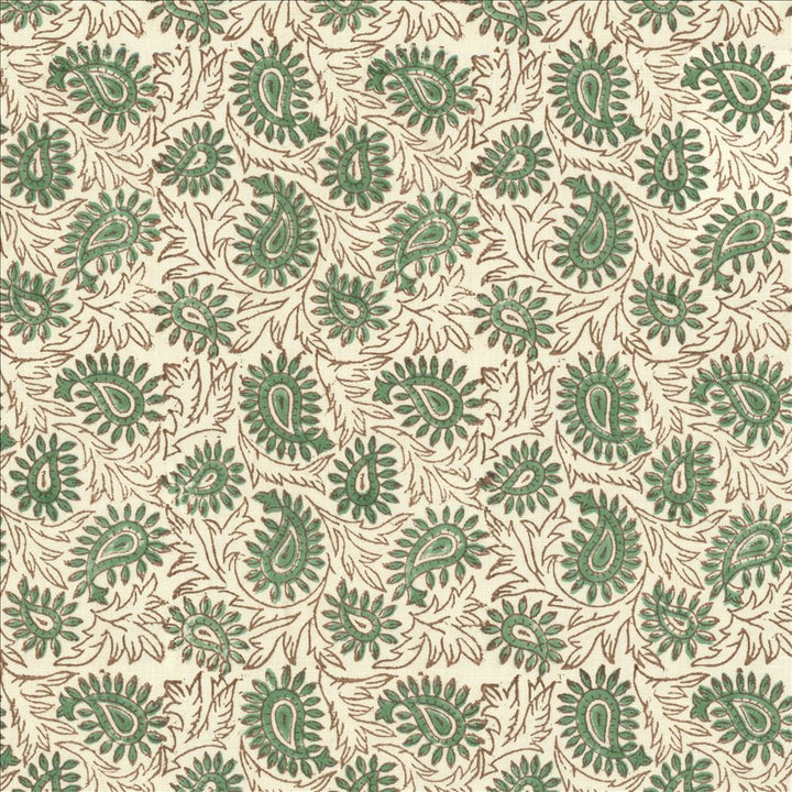 Swansea Leaf Spa by Kasmir Fabric 5124 52% Linen
48% Cotton
 INDIA </p><p>Repeat: Horizontal: 6 4/8 inches and Vertical: 6 4/8 inches 53 - Fabric Carolina -
