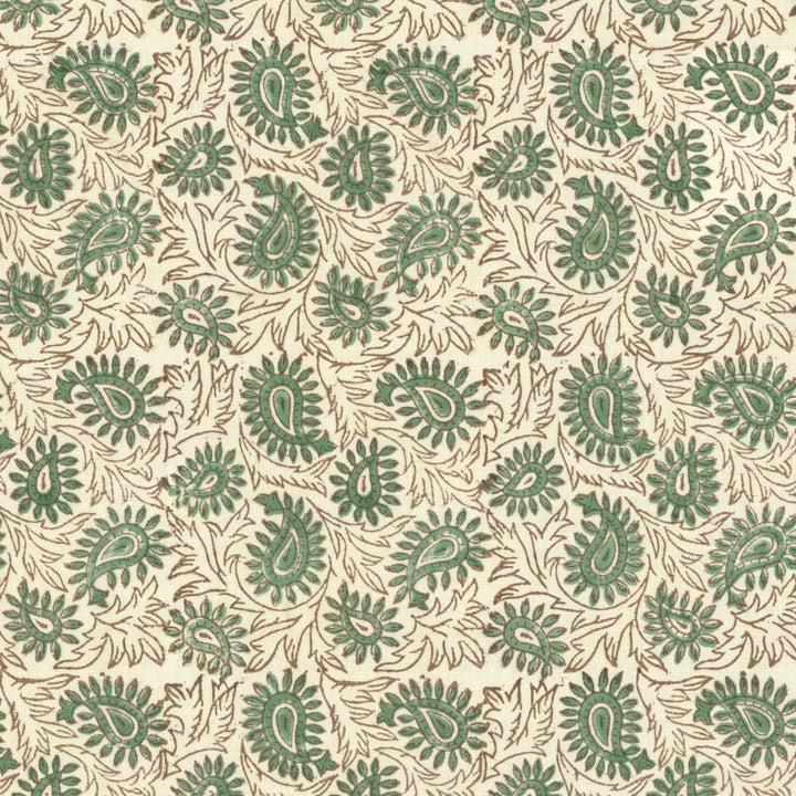 Swansea Leaf Spa by Kasmir Fabric 5124 52% Linen
48% Cotton
 INDIA </p><p>Repeat: Horizontal: 6 4/8 inches and Vertical: 6 4/8 inches 53 - Fabric Carolina -