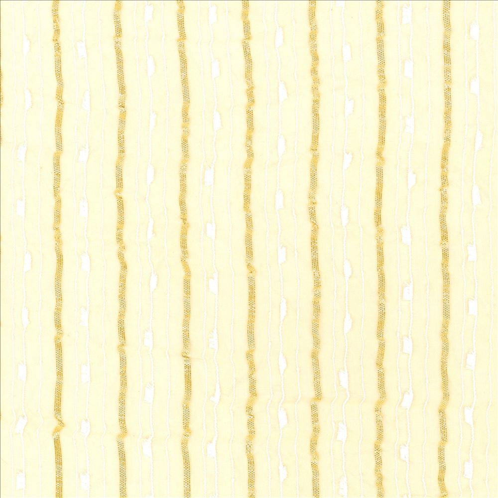 Sway Gold by Kasmir Fabric 5076 100% Polyester
 CHINA Not Tested Horizontal: 1 4/8 inches and Vertical: N/A 106 - Fabric Carolina -