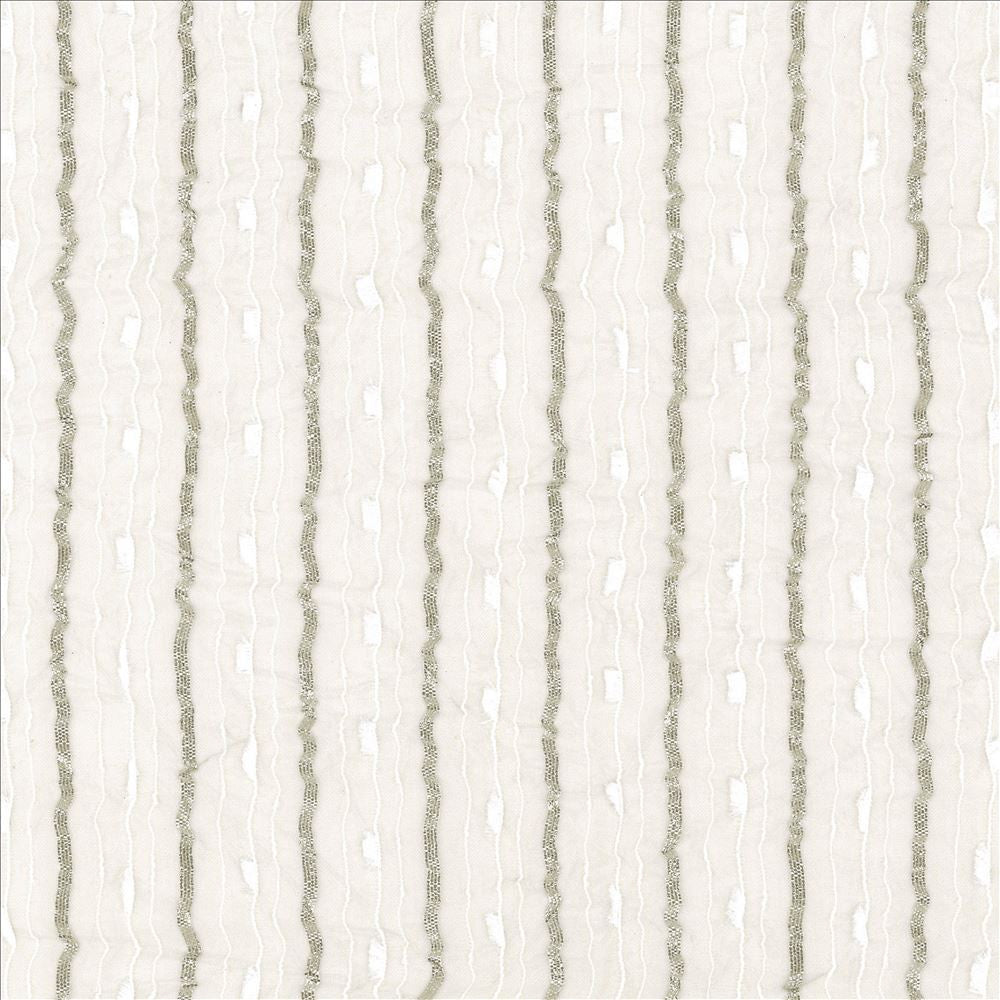 Sway Silver by Kasmir Fabric 5076 100% Polyester
 CHINA Not Tested </p><p>Repeat: Horizontal: 1 4/8 inches and Vertical: N/A 106 - Fabric Carolina -