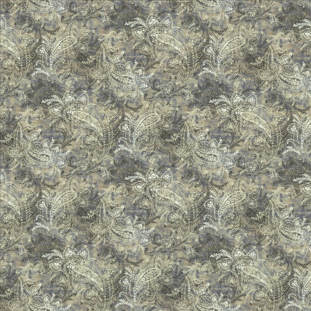 Swept Away Blue Smoke by Kasmir Fabric 1458 100% Cotton
 SOUTH KORE 30,000 Wyzenbeek Double Rubs Horizontal: 17 4/8 inches and Vertical: 17 6/8 inches 54 - Fabric Carolina -