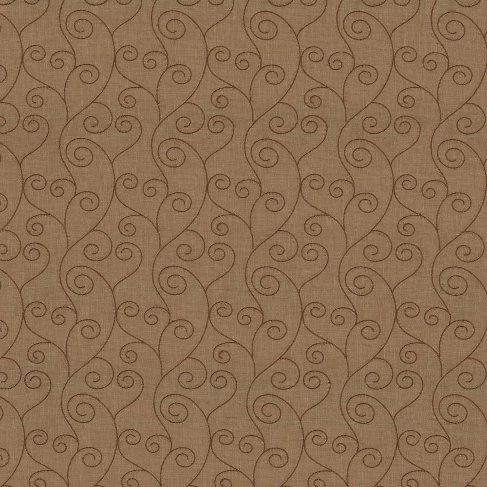 Swoop Cappuccino by Kasmir Fabric 1443 INDIA Not Tested H: 6 4/8 inches, V:9 4/8 inches 55 - Fabric Carolina - Kasmir