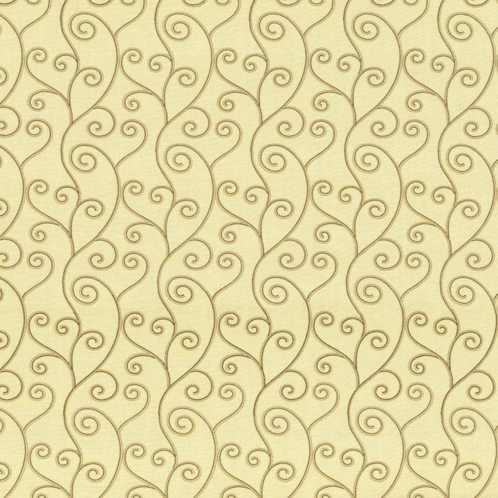 Swoop Cream by Kasmir Fabric 1443 INDIA Not Tested H: 6 4/8 inches, V:9 4/8 inches 55 - Fabric Carolina - Kasmir