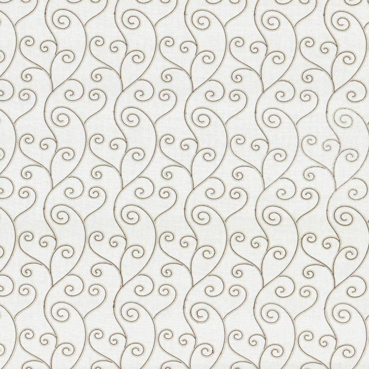 Swoop Off White by Kasmir Fabric 1443 INDIA Not Tested H: 6 4/8 inches, V:9 4/8 inches 55 - Fabric Carolina - Kasmir