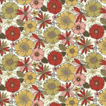 Sycamore Blossom by Kasmir Fabric 1435 100% Cotton SOUTH KOREA 15,000 Wyzenbeek Double Rubs H: 27 inches, V: 18 inches 54 - 55 - Fabric Carolina - Kasmir