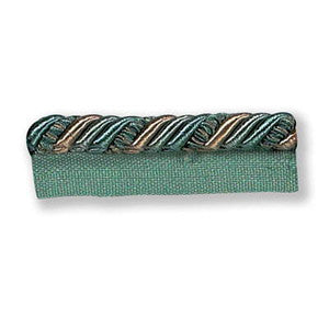 Ribbon Flanged Cord Lagoon by Kravet Couture Trim