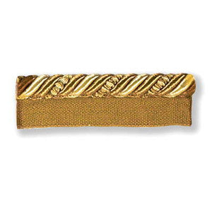 Ribbon Flanged Cord Gold by Kravet Couture Trim