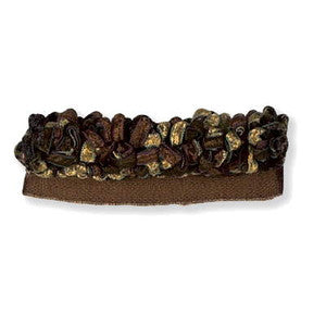 Ribbon Rouche Tortoise by Kravet Couture Trim
