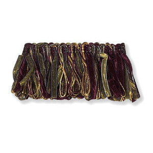 Ribbon Loop Fringe Aubergine by Kravet Couture Trim