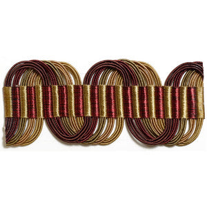 Undulating Border Bordeaux by Kravet Couture Trim